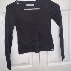 Black Henley top Abercrombie